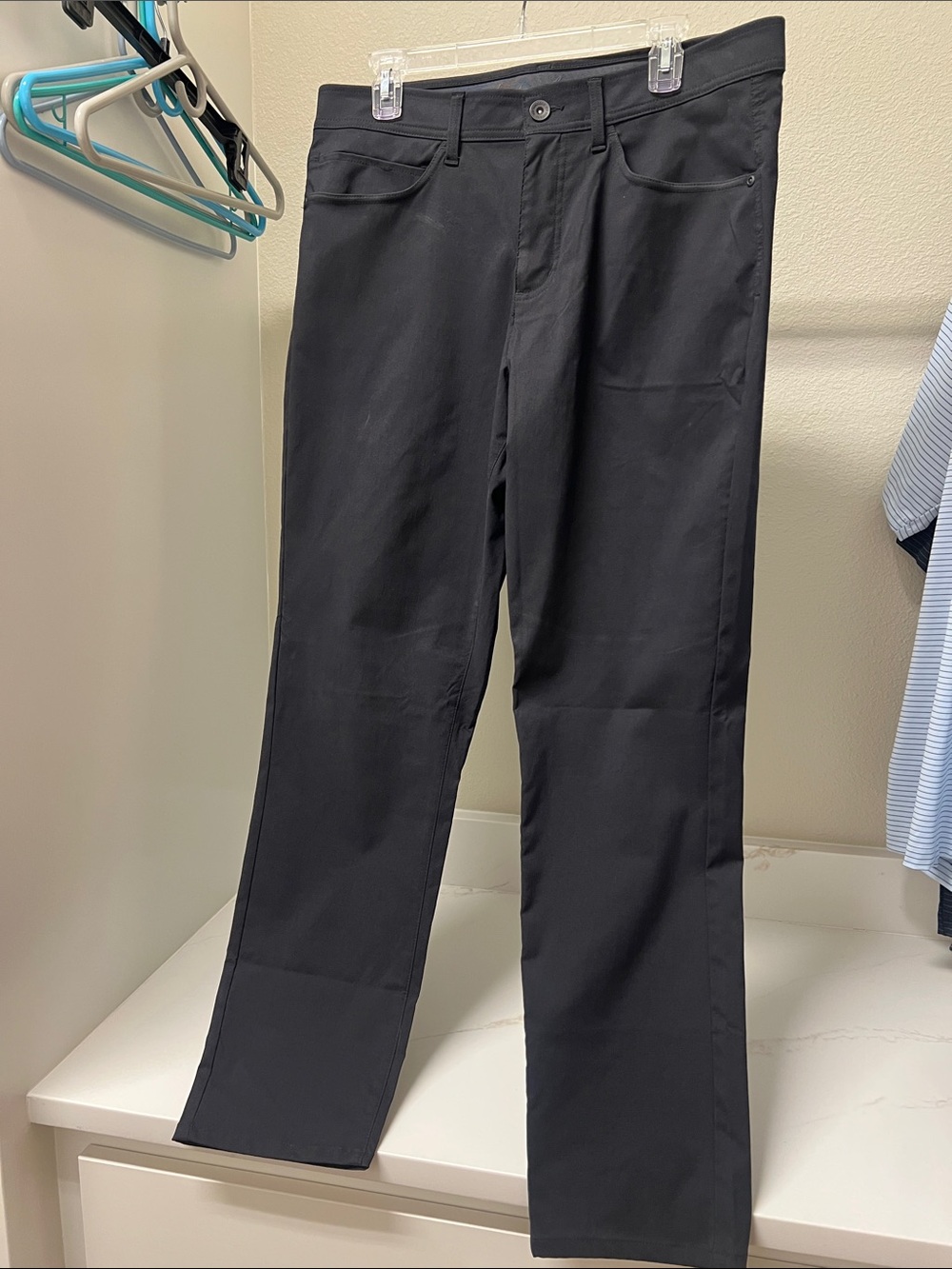 Weatherproof Black Chinos - Straight Leg